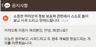 다음카카오 공식사과…프라이버시 모드 도입