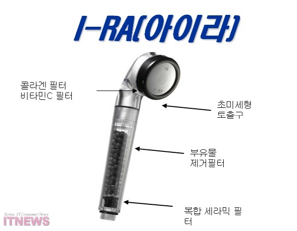 신아에이티의 절수형 친환경 샤워기 '아이라플러스' 사진